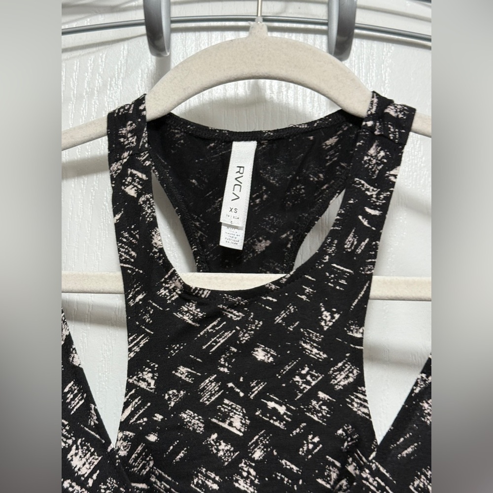 NWT RVCA Rite Moves Maxi Dress Size XS Juniors Black Print Built In Bra Viscose - Picture 10 of 16